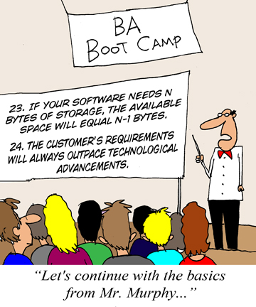 Humor - Cartoon: Key things to remember from the BA Boot Camp